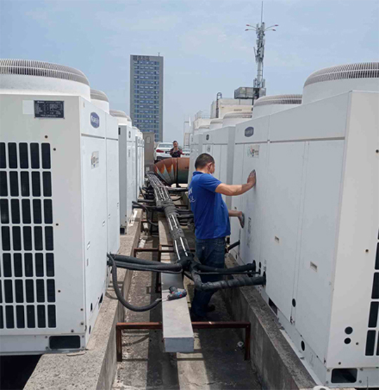 武陵中央空调制热和不制冷系统维修方法